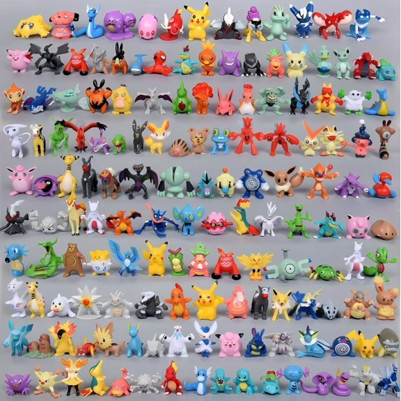 Minobrix 144 Piezas Figuras de Héroes de Anime Clásicos, Mini Marioneta de Animales Mágicos para Regalos