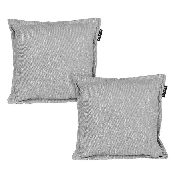 Cojin Decorativo Cuadrado Set de 2 Petra Gris