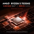 thumbnail image 3 of Laptop Gamer HP VICTUS 15-fb3032la Nvidia GeForce RTX 3050 6GB Ryzen 5 7535HS 16GB DDR5 512GB SSD Pantalla 15.6" IPS FHD 144Hz Windows 11 Teclado Español, 3 of 6