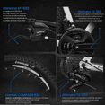 thumbnail image 3 of Bicicleta de Montaña Aluminio Rodada 26 21 Velocidades Kubor Blanco Cosmo, 3 of 8