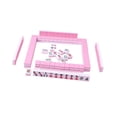 thumbnail image 3 of Juego de mini fichas de Mahjong en versión china, actividades clásicas de mesa para viajes Rosa, 3 of 9