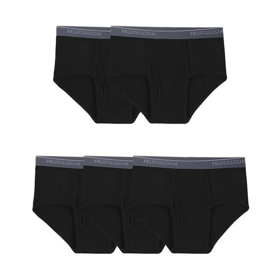 Trusa Fruit Of The Loom para Hombre, Low Rise Negro 5 Piezas Talla G