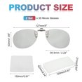 thumbnail image 2 of Uxcell 2 sets de gafas 3D con clip polarizadas, marcos de gafas 3D circulares pasivos con estuche de vidrio y paño para gafas para películas RealD, teatro, juegos y TV (clip de metal mejorado), 2 of 7