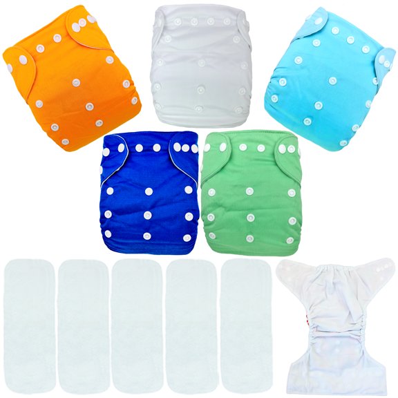 Pañal de Tela para Bebes Reutilizables Ecologicos con Inserto de Microfibra 4 Capas Ecobaby Original