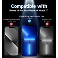 thumbnail image 2 of Protector de pantalla MAGIC JOHN de cristal templado para iPhone 13 Pro Max/iPhone 14 Plus 6.7, 2 of 6