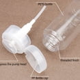 thumbnail image 4 of Transparent Press Bottle 200ml | Refillable Push Dispenser for Makeup Remover, Lotion, Alcohol, Nail Polish Remover | Leak-Proof Travel Size | Clear Plastic | Portable | 4.92x2.2in, 4 of 8