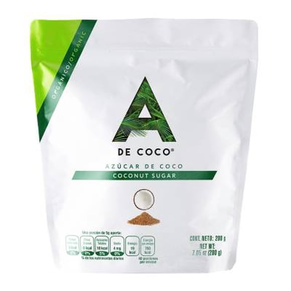 Azúcar de coco A de Coco orgánico 200 g