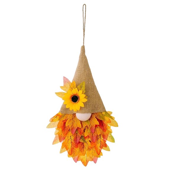 Cateissary de otoño versátil para interiores y exteriores en hogares y oficinas de otoño Coronas para puertas de casas Kits de decoración para fiestas sin luces