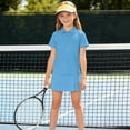 thumbnail image 4 of Conjunto de 3 piezas para niños y niñas: blusa de manga corta, uniforme escolar, camiseta deportiva, suave, transpirable, informal y bonita, como se muestra en la imagen, paquete de 3, de 2 a 15 años., 4 of 5