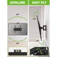 thumbnail image 4 of USX MOUNT Soporte de pared para TV para televisores de pantalla plana/LED/4K de 32 a 65 pulgadas de hasta 110 libras, soporte de TV de movimiento completo, soporte de TV giratorio/inclinable con brazo, 4 of 5