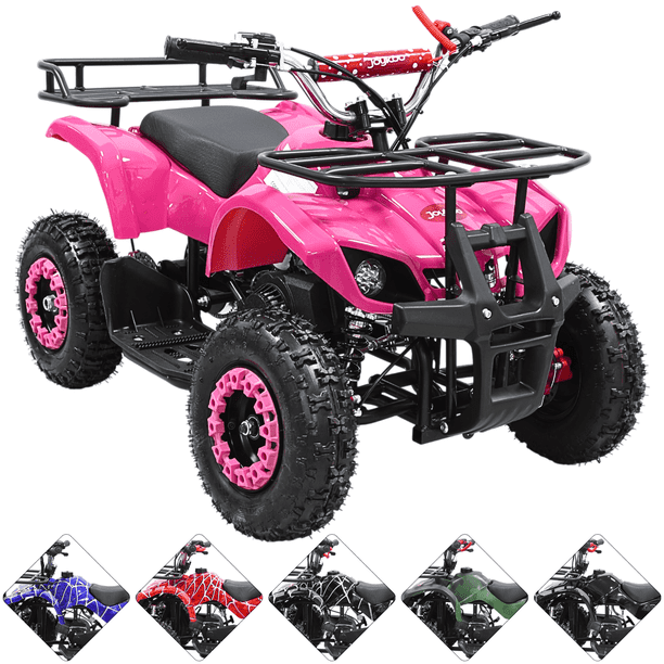 Cuatrimoto a Gasolina 49cc 2T Suspensión de Resorte Arranque Manual Freno de Disco Carga Máx 50 kg Hasta 40 km/h - Rosa