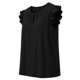 thumbnail image 3 of Blusa Simply Basic para Mujer, Escote Redondo Negro Talla M, 3 of 4