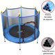thumbnail image 2 of Trampolín Infantil Brincolín 140 cm 55 Pulgadas con Red de Seguridad hasta 50 kg con 36 Resortes de Acero Galvanizado, 2 of 7