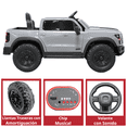 thumbnail image 4 of Camioneta Eléctrica Montable para Niños 12V Control Remoto Bluetooth Luces Sonidos Apta desde 3 Años - Gris, 4 of 7