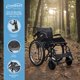 thumbnail image 2 of Silla De Ruedas Todo Terreno Optima Color Negro, Plegable, 2 of 5