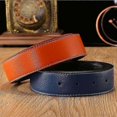 thumbnail image 3 of Leather Belts for Men and Women with H-Buckle | Two-Sided Adjustable Belt Straps, 3 of 5