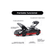 thumbnail image 3 of Mercedes-benz Gtr Coche De Juguete De Metal Con Faros 1:32 Negro rojo, 3 of 5