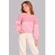 thumbnail image 1 of Sueter de niña diseño Jacquar Roman Fashion /Kids, 18489 (Rosa) rosa G, 1 of 5