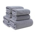 thumbnail image 2 of 6 Pcs Bath Towels Set For Bathroom Thick Soft Absorbent Towel Set Of 6 Household Wash Face Gift Towel, 2 of 6