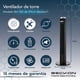 thumbnail image 5 of Ventilador De Torre Premium Corte Diamante Con Ionizador + Control Remoto Oscilación Temporizador Display Led 97cm De Alto Negro Beckon, 5 of 8