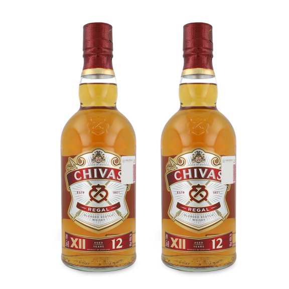 Paquete De 2 Whisky Chivas Regal 12 Años 750 Ml X2