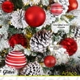 thumbnail image 4 of Esferas para árbol de navidad Artego grandes de 10 cm de diámetro paq 16 esferas  Rojo * Línea Glitter 3 acabados glitter, mate y cromada, para colgar Christmas ornaments, 4 of 7