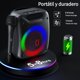 thumbnail image 4 of Bocina JYX, Bocina Bluetooth, Micrófono con Cable, Altavoz Portátil con Luz de DJ, 4 of 8