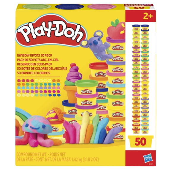 Set de Juego Hasbro Play-Doh 50 Botes de Colores del Arcoíris