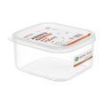 thumbnail image 2 of Contenedores de plástico transparente para almacenar alimentos y organizar la cocina | Recipientes rectangulares herméticos para aperitivos, granos secos y productos de despensa, 2 of 6