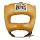 thumbnail image 1 of Protector de cabeza para entrenamiento unitalla, Cleto Reyes con barra "v" en piel color dorado, 1 of 3