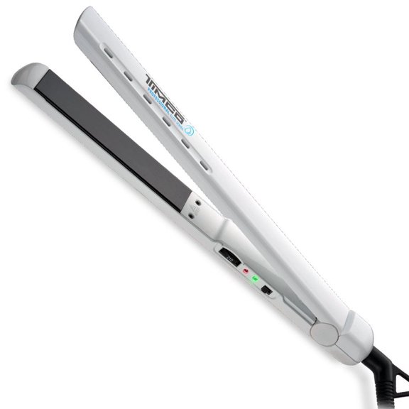 Timco Pwd Plancha Alaciadora Wet and Dry Turboheat Cerámica + Iones, Blanco
