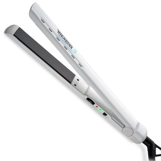 Timco Pwd Plancha Alaciadora Wet and Dry Turboheat Cerámica + Iones, Blanco