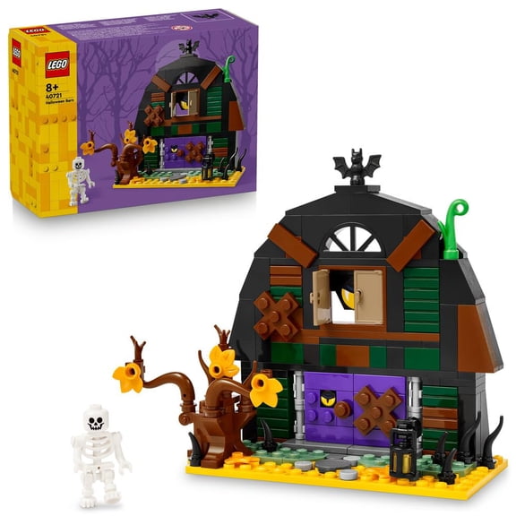 LEGO Halloween Barn Skeleton Building Toy with Minifigure, Set for Ages 8+ 40721