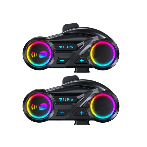 "Intercomunicador Casco Moto Audífonos Bluetooth 2 Piezas Lab.G Negro  "