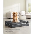 thumbnail image 2 of Cama Ortopédica para Perros, Sofá, Cama para Mascotas, Funda Extraíble y Lavable, 106 x 80 x 20 cm, Gris Oscuro MPGW077G01, 2 of 5