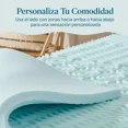 thumbnail image 3 of Lucid - Colchoneta de Memory Foam con Gel - Sobrecolchón de 5 Zonas de 7.5 cm - Topper para Colchón - Individual, 3 of 7
