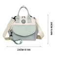 thumbnail image 2 of Xihbxyly Bolsa de Pañales, Bolsillo Frontal Multifuncional Desmontable, Diseño Compacto y Moderno, Amplio Espacio para Guardar Artículos Esenciales, Resistente Al Agua, Correa Cómoda, Tamaño 23 X 14, 2 of 2