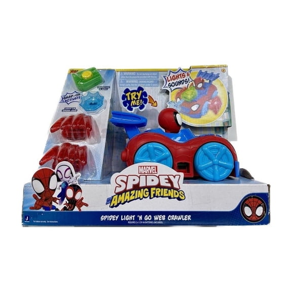 Vehiculo de Juguete Mavel Spidey and Friends Web Crawler Luces y sonido