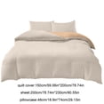 thumbnail image 3 of Juego de cama de 4 piezas para dormitorios | Poliéster suave lavado | Tamaños individual y matrimonial | Diseño reversible | Incluye funda nórdica, sábana ajustable y 2 fundas de almohada, 3 of 6