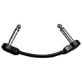 thumbnail image 4 of Cable de conexión para guitarra eléctrica/bajo, ángulo recto de 1/4 de pulgada, efectos de bajo silenciosos 10cm negro, 4 of 7