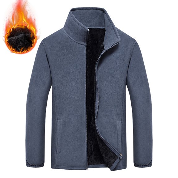 Xihbxyly Chaqueta de Invierno para Hombre, Elegante Suéter Deportivo Acolchado, Abrigo Polar Cálido con Cuello Alto, Cárdigan Térmico Ligero, Ropa Informal para Uso Diario Al Aire Libre, Capa Cómoda