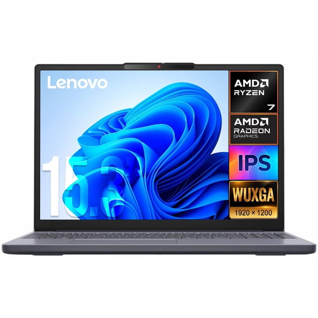 Laptop LENOVO IdeaPad Slim 3 AMD Ryzen 7 170 16GB DDR5 SSD 512GB Pantalla 15.3" Touch IPS WUXGA Windows 11 Teclado Ingles