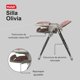 thumbnail image 4 of Silla Alta Periquera Motek Olivia Plegable Deluxe Color Rosa, 4 of 6