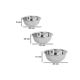 thumbnail image 4 of Juego De 6 Tazones Bowl De Acero Inoxidable Para Mezclar Plata, 4 of 4