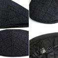 thumbnail image 3 of Gorra tipo boina para hombre, gorra plana, gorra con visera, boina, 3 of 6
