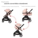thumbnail image 4 of Carriola para Bebé convertible a Bambineto y Autoasiento Sistema De Viaje D'Bebé Travel System King Rosa, 4 of 7