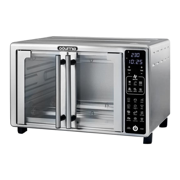 Horno Tostador Digital Gourmia para 6 Rebanadas con 19 Preajustes de Un Solo toque en Acero