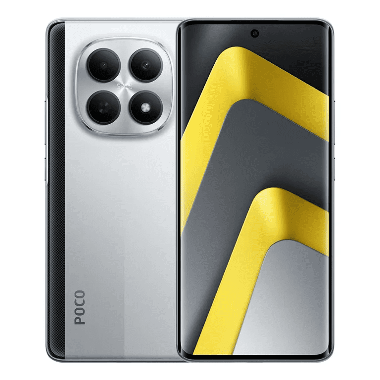 Teléfono Celular Xiaomi POCO M8 5G Versión Global 512GB 8GB RAM Snapdragon 6 Gen 3 6.77" AMOLED 120Hz 50MP 5520mAh Carga rápida de 45W NFC,Plata
