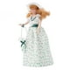 thumbnail image 3 of Muñeca miniatura de porcelana a escala 1:12 con vestido verde para mujer. Elegante accesorio para casa de muñecas., 3 of 14