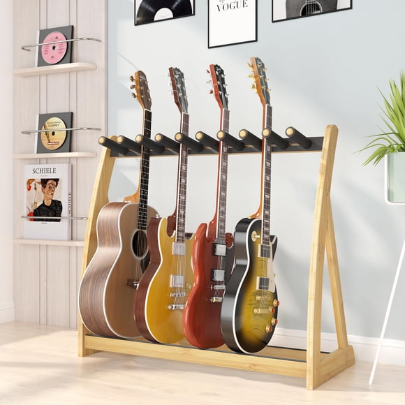 Soporte para guitarra Wisuce Essentials para múltiples guitarras Bamboo
